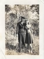 Eli Hancock Jr. and Sister Grace Hancock (Ballew) World War II (Navy)