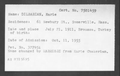 1955 > DILBARIAN, Marie