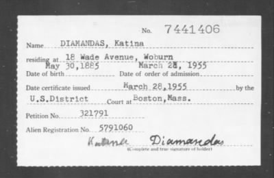 Thumbnail for 1955 > DIAMANDAS, Katina