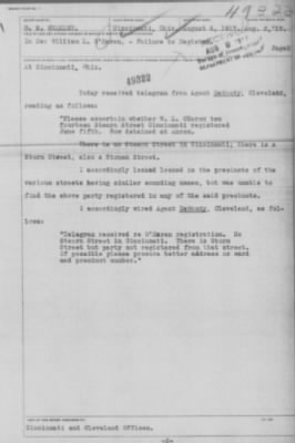 Old German Files, 1909-21 > William L. O' Haren (#49322)