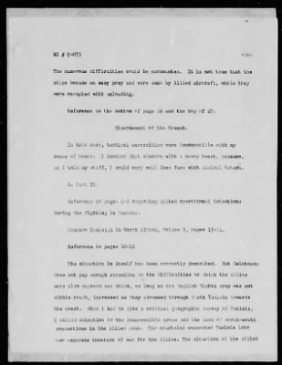 Thumbnail for Chapter 4 - C Series Manuscripts > C-075-C-075a-C-075b, Final Commentaries on the Campaign in North Africa, 1941-4