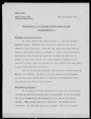 Thumbnail for Chapter 4 - C Series Manuscripts > C-075-C-075a-C-075b, Final Commentaries on the Campaign in North Africa, 1941-4