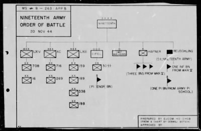 Thumbnail for Chapter 3 - B Series Manuscripts > B-263, Nineteenth Army (8 Nov. 1944-10 Jan. 1945)