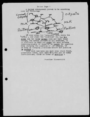 Thumbnail for Chapter 3 - B Series Manuscripts > B-705, Advance Elements and Combat Outposts