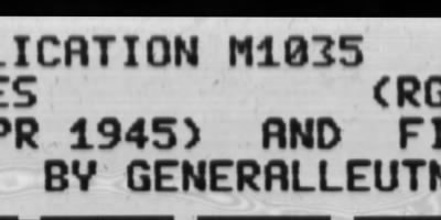 Thumbnail for Chapter 3 - B Series Manuscripts > B-842, Fifteenth Army Artillery (9-15 Apr. 1945) and Fifth Panzer Army Artillery (22 Mar.-8 Apr. 1945)