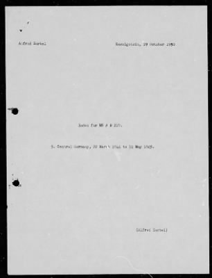 Thumbnail for Chapter 3 - B Series Manuscripts > B-217, Wehrkreis VI (22 Mar.-20 Apr. 1945)