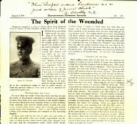 Letter from Chaplain Jesse Dancey WWI