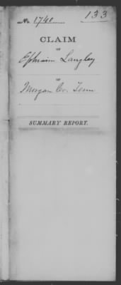 Morgan > Ephraim Langley (1740)