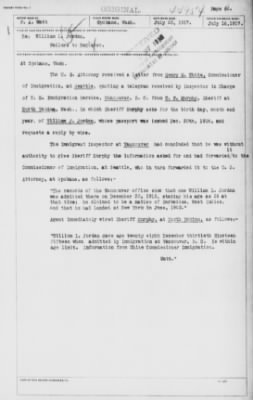 Old German Files, 1909-21 > William L. Jordan (#44954)