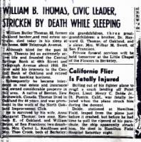 William Butler Thomas, obituary LA Times