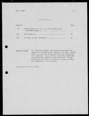 Thumbnail for Chapter 3 - B Series Manuscripts > B-095, Army Group G (Nov. 1944-Jan. 1945)