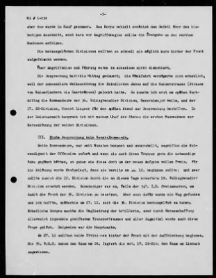 Thumbnail for Chapter 4 - C Series Manuscripts > C-039, Comment on the Report of 20 November 1947 on Operation NORDWIND