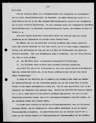 Thumbnail for Chapter 4 - C Series Manuscripts > C-039, Comment on the Report of 20 November 1947 on Operation NORDWIND