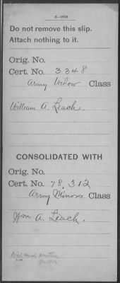 Thumbnail for Company [Blank] > Leach, William A (WC3348)