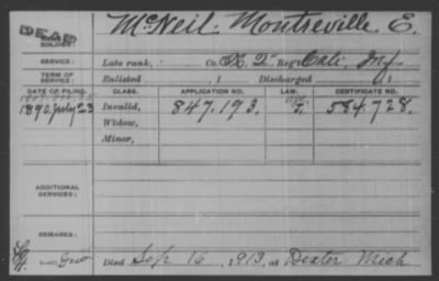 Company K > McNeil, Montreville E.
