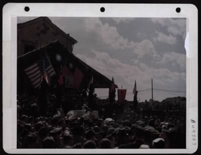 General > The Arrival Of The 1St Convoy Over The Stillwell Road Is Celebrated At Kunming, China.