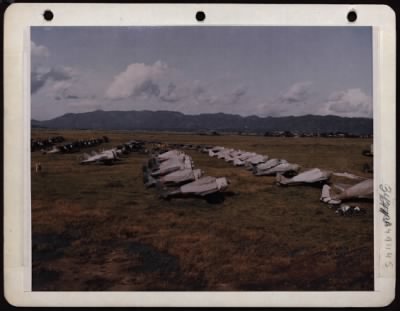 Thumbnail for ␀ > Line Up Of Japanese Aircraft At An Airport Near Kyoto, Japan. September 1945.