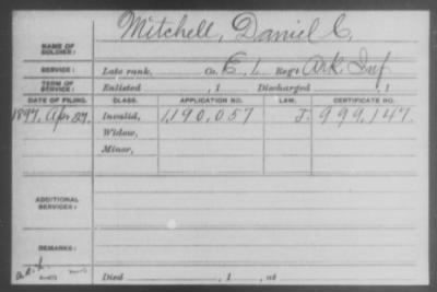 Company E > Mitchell, Daniel C.