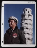 A Pilot Of The First Brazilian Fighter Squadron Pauses In Front Of The Leaning Tower Of Pisa While Sightseeing During His Stay In Italy. - Page 1