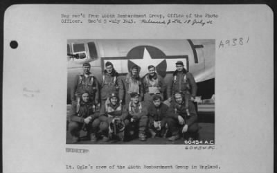 Thumbnail for Consolidated > Lt. Ogle'S Crew Of The 486Th Bombardment Group In England.