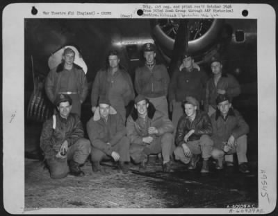 Consolidated > Lead Crew On Bombing Mission To Plauen, Germany, In Front Of A Boeing B-17 Flying Fortress.  358Th Bomb Squadron, 303Rd Bomb Group.  England, 19 March 1945.