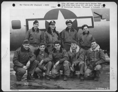 Thumbnail for Consolidated > Lt. Ayers And Crew Of The 427Th Bomb Squadron, 303Rd Bomb Group, Beside A Boeing B-17 "Flying Fortress".  England, 5 March 1945.