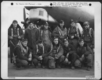 Consolidated > Lead Crew On Bombing Mission To Nurnburg, Germany, Beside A Boeing B-17 Flying Fortress.  427Th Bomb Squadron, 303Rd Bomb Group.  England, 20 February 1945.