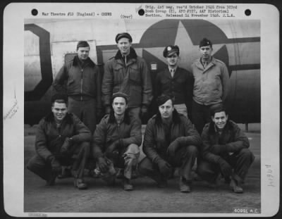 Consolidated > Lt. Perkins And Crew Of The 358Th Bomb Squadron, 303Rd Bomb Group, In Front A Boeing B-17 "Flying Fortress".  England, 15 February 1945.