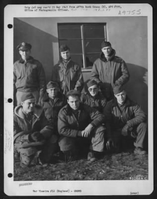 Consolidated > Lt. Clarry And Crew Of The 487Th Bomb Group, England.  5 January 1945.