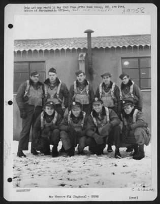 Thumbnail for Consolidated > Edwards And Crew Of The 487Th Bomb Group, Based In England.  22 January 1945.