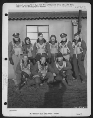 Consolidated > Lt. R.E. Sheldon And Crew Of The 487Th Bomb Group, Based In England.  20 January 1945.
