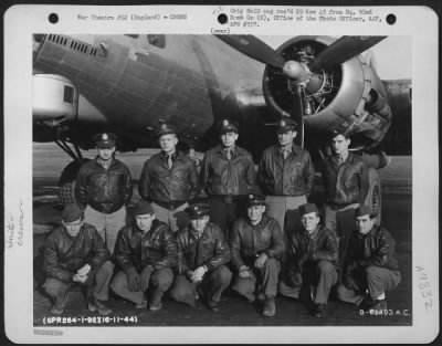 Thumbnail for Consolidated > Crew Of The 92Nd Bomb Group Beside A Boeing B-17 Flying Fortress.  England, 16 November 1944.