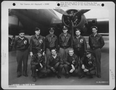 Thumbnail for Consolidated > Lt. Ogeburn And Crew Of The 92Nd Bomb Group Beside A Boeing B-17 Flying Fortress.  England, 25 March 1944.