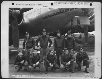 Consolidated > Crew Of The 92Nd Bomb Group Beside A Boeing B-17 Flying Fortress.  England, 29 August 1944.