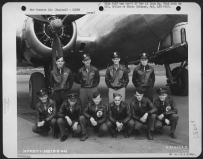 Consolidated > Crew Of The 92Nd Bomb Group Beside A Boeing B-17 Flying Fortress.  England, 29 August 1944.