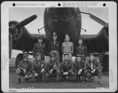 Consolidated > Lt. Daniel A. Shebeck And Crew Of The 358Th Bomb Squadron, 303Rd Bomb Group Beside A Boeing B-17 "Flying Fortress" "Jersey Bounce".  England, 27 July 1943.