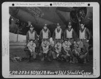 Lt. Donald Stoulil And Crew Of The 359Th Bomb Squadron, 303Rd Bomb Group Based In England, Pose In Front Of A Boeing B-17 "Flying Fortress" "Knock-Out Dropper".  28 November 1943. - Page 1