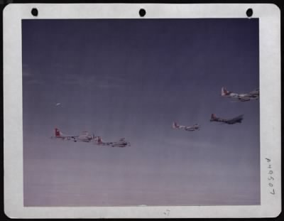 Boeing > Formation Of Boeing B-17S Of The 8Th Air Force In Flight In England.