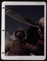 Lt Andolshek Wearing New Type Flak Suit And Helmet. England. - Page 1