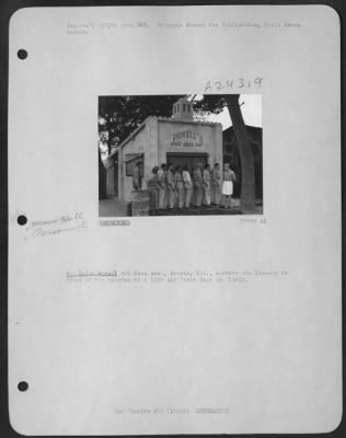 Thumbnail for Consolidated > Sgt Ralph Powell, 401 Reed Ave., Peoria, Ill., surveys the line-up in front of his kitchen at a 12th Air Force base in Italy.