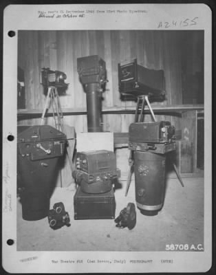 Consolidated > Camera Repair Shop Of The 23Rd Photo Squadron At San Severo, Italy.  10 Jan. 1944.