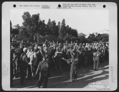 Thumbnail for Consolidated > Axis Prisoners Are Searched By British Soldiers Somewhere In Italy.  90Th Photo Reconn Wing.