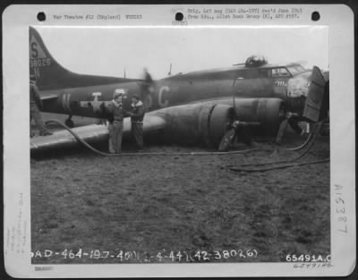 Consolidated > This Boeing B-17 "Flying Fortress" 'My Day' Of The 401St Bomb Group Crashed At An 8Th Air Force Base In England, 24 April 1944.  (A/C No. 8026.)