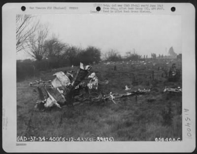 Consolidated > On December 5, 1943, A Boeing B-17 Of The 401St Bomb Group, Taking Off From An 8Th Air Force Base In England For A Mission Over Enemy Occupied Territory, Was Unable To Lift Its Heavy Bomb Load And Crashed Into An Unoccupied House.  20 Minutes Later An Exp