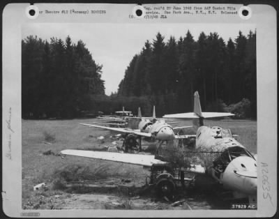 Consolidated > Damaged By 15Th Af Bombers To Me 262'S At Jet Assembly Plant 2 1/2 Miles East Of Obertraubling Airdrome, In Germany.
