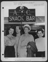 Farewell To Italy - Pausing Outside The Snack Bar At The Naples, Italy, Airfield Of The European Division, Air Transport Command, Frank Sinatra And His Uso Troupe Are Shown Just Before Departing For The United States After A Brief Tour To Entertain The Tr - Page 1