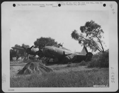 Consolidated > The Boeing B-17 "Flying Fortress" "Hell'S Belles" (A/C No. 230157) Of The 91St Bomb Group Overshot The Runway While Landing At Its Base In Bassingbourne, England On 28 July 1943.