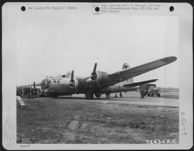 Consolidated > The Boeing B-17 'Take It Easy' (A/C 43-37895) Of The 390Th Bomb Group, Crashed After Landing At Its 8Th Air Force Base In England.  5 April 1945.