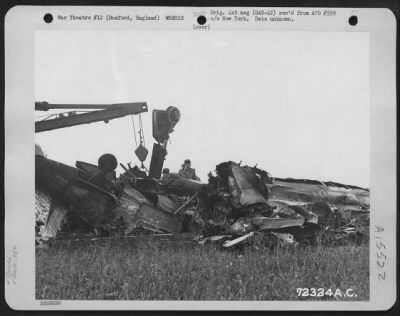 Consolidated > These Two Republic P-47S Of The 78Th Fighter Group Crashed When Their Wings Locked On Take Off From 8Th Air Force Station F-357 In Duxford, England.  1 July 1944.