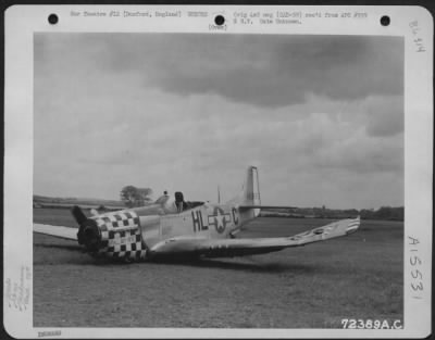 Consolidated > North American P-51 'Small Boy Here' (A/C No. 463620) Of The 78Th Fighter Group Crash-Landed On The West End Of The Field At 8Th Air Force Station F-357 In Duxford, England.  6 May 1945.